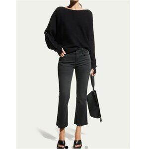 Frame Le crop mini boot cut crop jeans , Black, Size 27